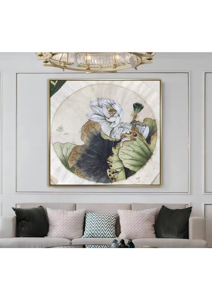 |metal Çerçeveli Kanvas Tablo Çiçek Deseni 03 |ckkare