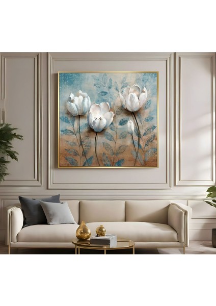 |metal Çerçeveli Kanvas Tablo Çiçek Desenli Modeli 01 |ckkare fiyatları