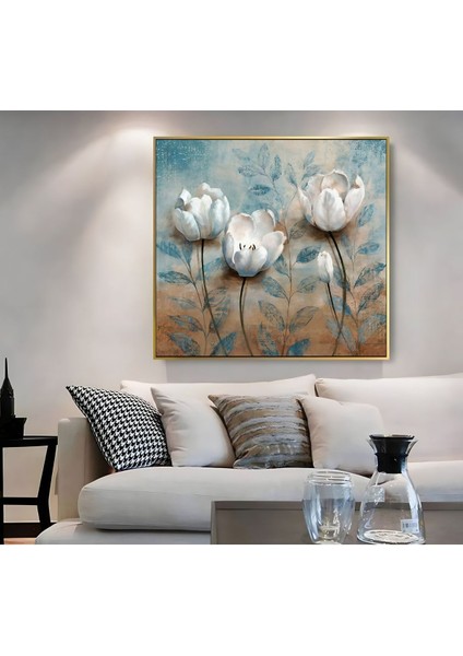 |metal Çerçeveli Kanvas Tablo Çiçek Desenli Modeli 01 |ckkare modelleri