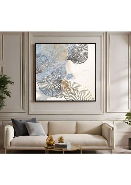 |metal Çerçeveli Kanvas Tablo Soft Soyut Model 02 |ckkare fiyatları