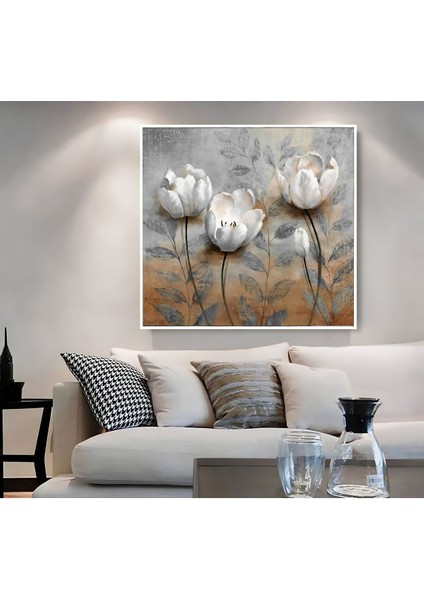 |metal Çerçeveli Kanvas Tablo Çiçekli Desen 02 |ckkare modelleri