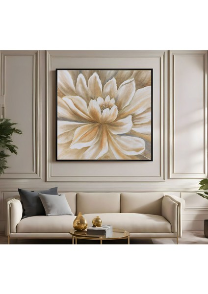 |metal Çerçeveli Kanvas Tablo Soft Çiçek Modeli |ckkare fiyatları