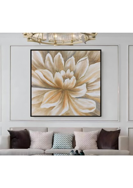 |metal Çerçeveli Kanvas Tablo Soft Çiçek Modeli |ckkare modelleri