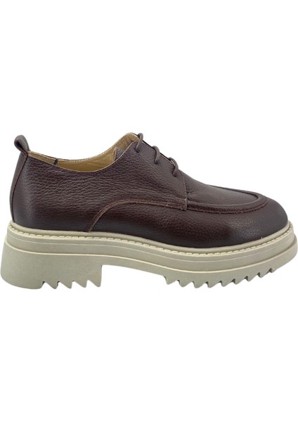 257004 Hakiki Deri Kadın Loafer Ayakkabı