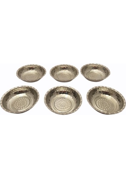 Şık 6'lı Mini Bakır Kase Seti, Kahvaltıya Zarafet Katın.