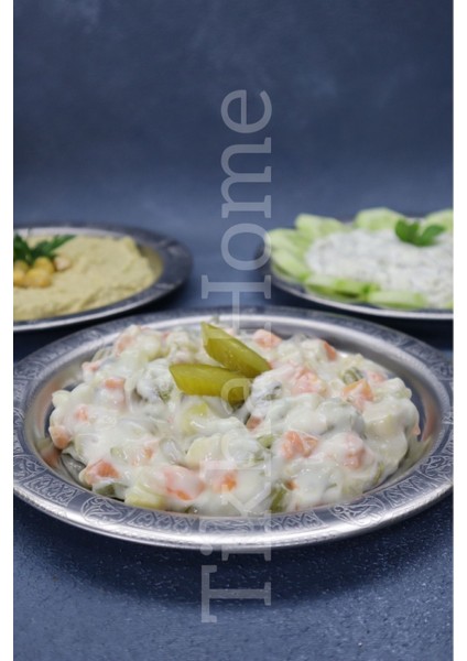 Motivli Paslanmaz Çelik Sunum Tabağı, 18 Cm, Şık ve Dayanıklı Tasarım fırsatları