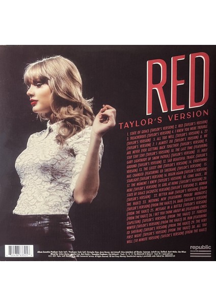 Taylor Swift - Red (Taylor's Version) (4 Plak) modelleri