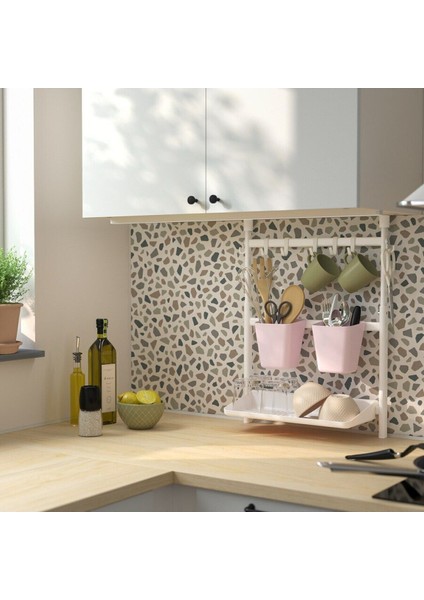 Renkli Askılı Kaşıklık, 12X11 Cm, Pratik ve Şık Saklama Çözümü modelleri