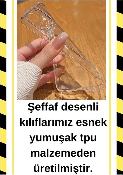Iphone 16 Pro Uyumlu Desenli Şeffaf Silikon Kılıf MNL10 fırsatları