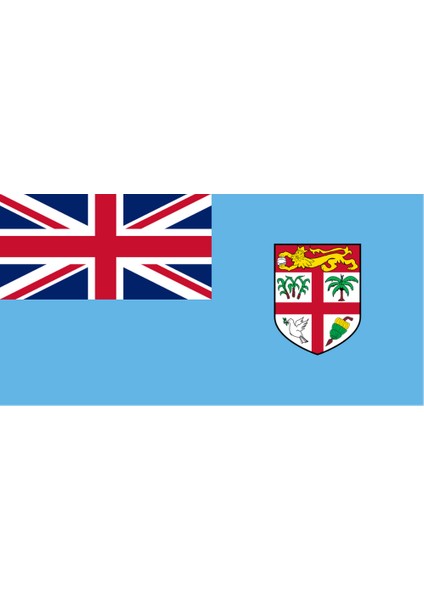 Fiji Ülke Bayrağı 45X22CM Duvar Tablosu Çerçevesiz Pvc Tablo