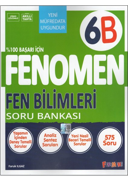 Fenomen 6.sınıf 6b Fen Bilimleri Soru Bankası