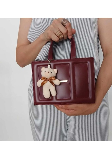 Charmlı Suni Deri Kutu Model Çanta fiyatları