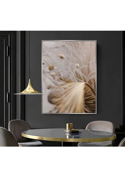 |krem Kuru Bitki Modeli ( CKD-078 ) |çerçeveli Kanvas Tablo Ckdikey fiyatları