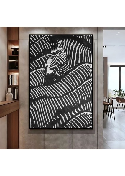 |zebra Soyut Modeli ( CKD-147) |çerçeveli Kanvas Tablo Ckdikey fiyatları