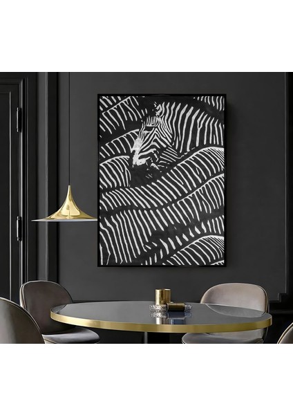 |zebra Soyut Modeli ( CKD-147) |çerçeveli Kanvas Tablo Ckdikey modelleri