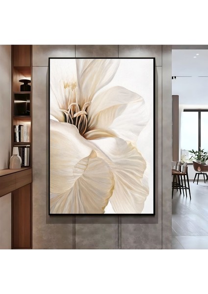 |sevilen Krem Çiçek Modeli ( CKD-134) |çerçeveli Kanvas Tablo Ckdikey fiyatları