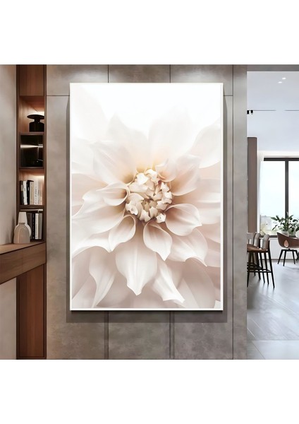 |soft Beyaz Çiçek ( CKD-118) |çerçeveli Kanvas Tablo Ckdikey fiyatları
