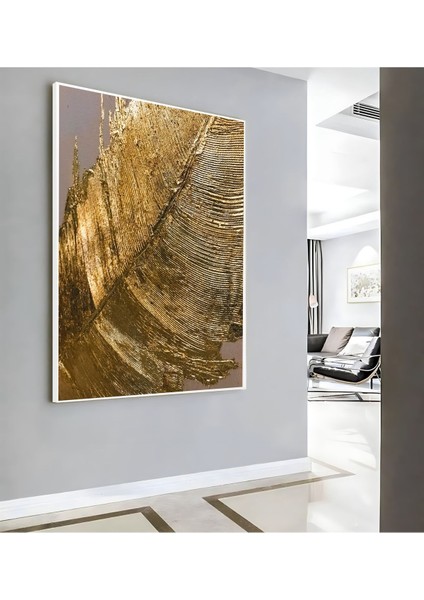 | Gold Yaprak Model ( CKD-089) |çerçeveli Kanvas Tablo Ckdikey modelleri