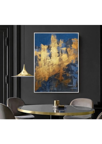 |lacivert Gold Soyut Model ( CKD-052) |çerçeveli Kanvas Tablo Ckdikey fiyatları