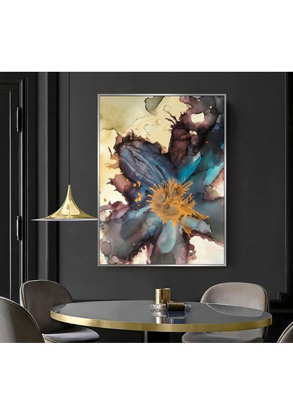 |soyut Çiçek Desen ( CKD-021) |çerçeveli Kanvas Tablo Ckdikey