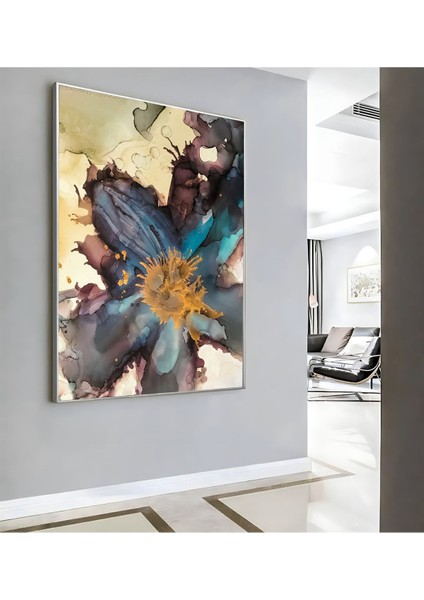 |soyut Çiçek Desen ( CKD-021) |çerçeveli Kanvas Tablo Ckdikey modelleri