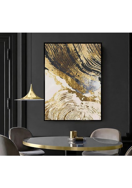 |gold Soyut Model( CKD-120) |çerçeveli Kanvas Tablo Ckdikey modelleri