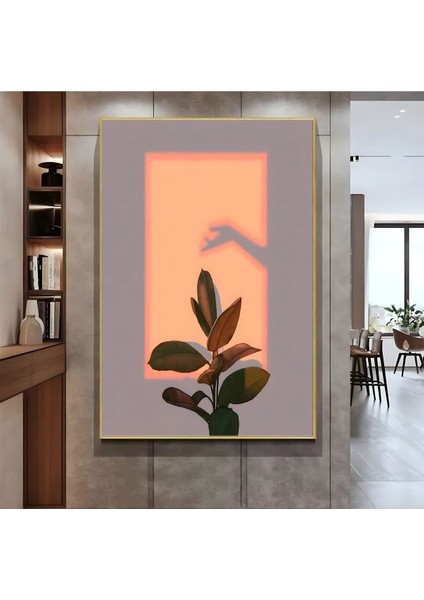 |bohem Yaprak Modeli ( CKD-059) |çerçeveli Kanvas Tablo Ckdikey fiyatları