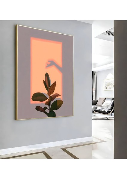 |bohem Yaprak Modeli ( CKD-059) |çerçeveli Kanvas Tablo Ckdikey modelleri