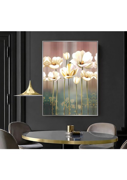 |soft Renkler Çiçek Modeli ( CKD-096) |çerçeveli Kanvas Tablo Ckdikey fiyatları