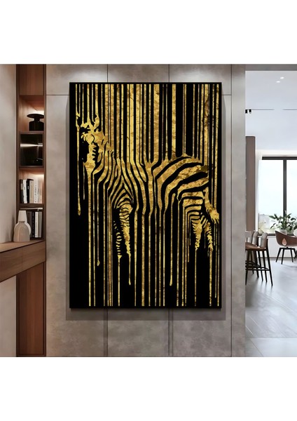 |siyah-Gold Zebra ( CKD-028 ) |çerçeveli Kanvas Tablo Ckdikey fiyatları