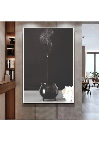 |tütsü Modeli Antrasit ( CKD-060) |çerçeveli Kanvas Tablo Ckdikey