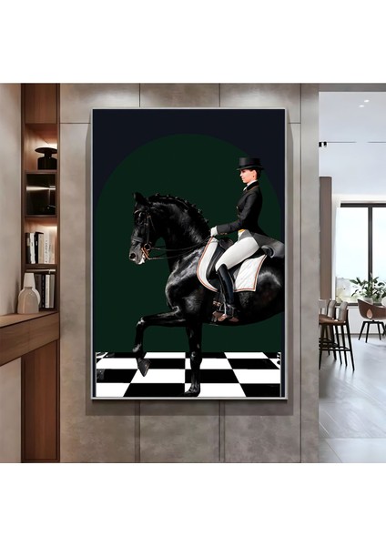 |kadın Jokey ( CKD-006) |çerçeveli Kanvas Tablo Ckdikey fiyatları