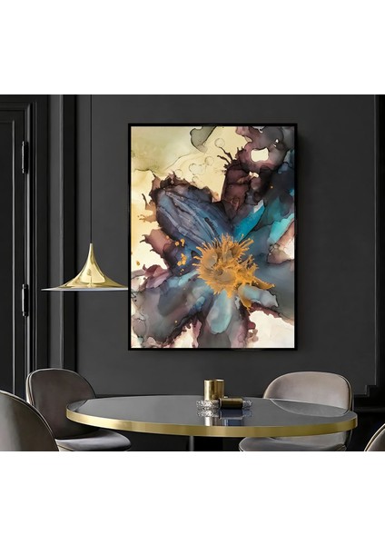 |soyut Çiçek Desen ( CKD-021) |çerçeveli Kanvas Tablo Ckdikey