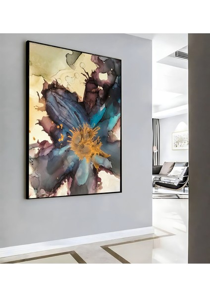 |soyut Çiçek Desen ( CKD-021) |çerçeveli Kanvas Tablo Ckdikey modelleri