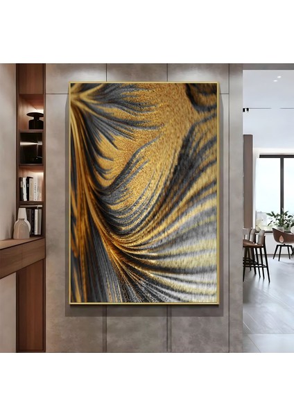 |gold Soyut Model ( CKD-035) |çerçeveli Kanvas Tablo Ckdikey fiyatları