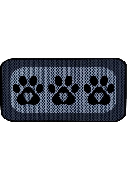 Elekli Tuvalet Desenli Önü Kedi Kumu Paspası 60X120 cm Desen 3