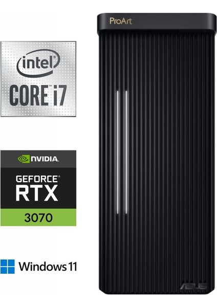 Proart PD500TC 711700180X-131 I7-11700 128GB 4tb Rtx 3070 8gb Windows 11 Pro Masaüstü Bilgisayar