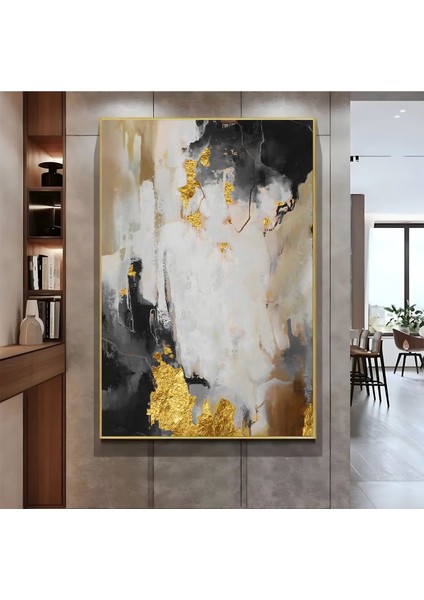 |gri Gold Soyut Deseni ( CKD-108) |çerçeveli Kanvas Tablo Ckdikey fiyatları