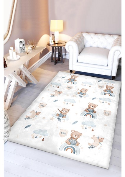 Ayıcıklı Bambu Bebek Çocuk Halısı