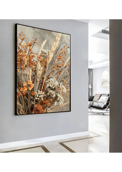|kuru Bitkiler Deseni ( CKD-138) |çerçeveli Kanvas Tablo Ckdikey