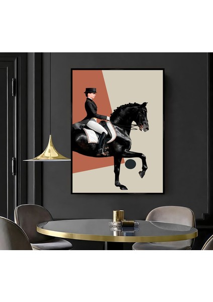 |kadın Jokey ( CKD-036) |çerçeveli Kanvas Tablo Ckdikey