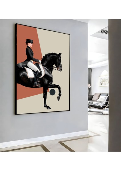 |kadın Jokey ( CKD-036) |çerçeveli Kanvas Tablo Ckdikey modelleri