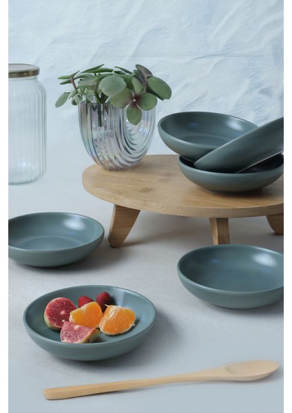 Yeşil Halka Çerezlik/sosluk, 13 Cm, 6 Adet Set, Şık ve Kullanışlı Tasarım