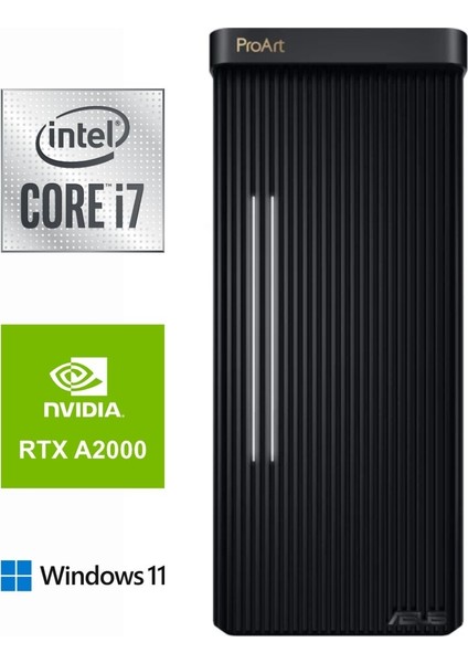 Proart PD500TC 711700180X-006 I7-11700 96GB 2tb Rtx A2000 12GB Windows 11 Pro Masaüstü Bilgisayar