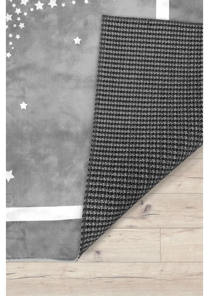 Yıldızlı Gri Bambu Çocuk Halısı modelleri