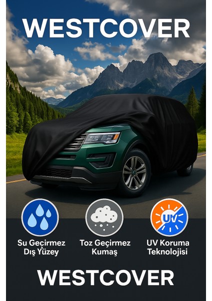 Hyundai Tucson Suv 2020-2025 Uyumlu Araba Brandası Siyah Renk Oto Çadırı Su Geçirmez Uv'li fiyatları