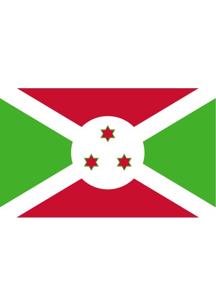 Burundi Ülke Bayrağı 45X27CM Duvar Tablosu Çerçevesiz Pvc Tablo