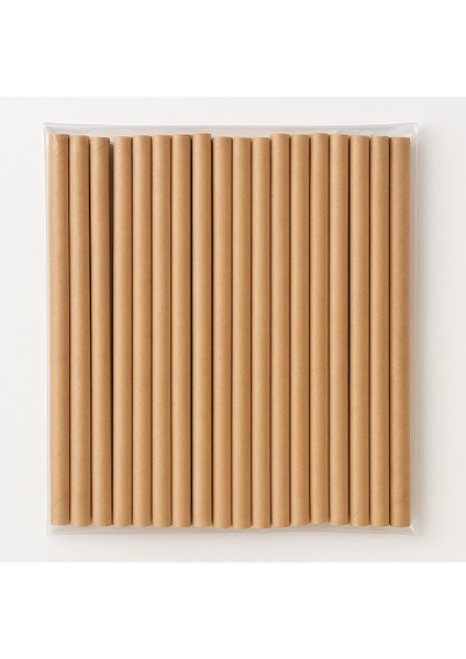 Kraft Kağıt Pipet 8 mm x 19, 7 cm - 50 Adet fırsatları