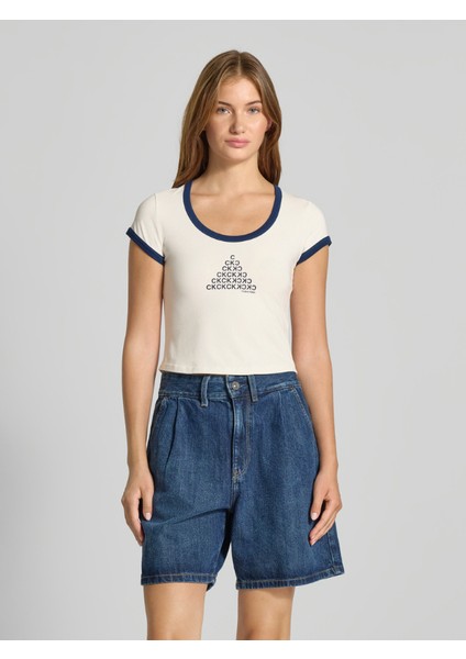 Ck LV047C258G Ss Pıma Co Graphıc Scp Nk Baby T Kadın Tshirt modelleri