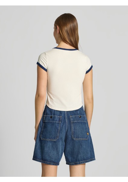 Ck LV047C258G Ss Pıma Co Graphıc Scp Nk Baby T Kadın Tshirt fırsatları